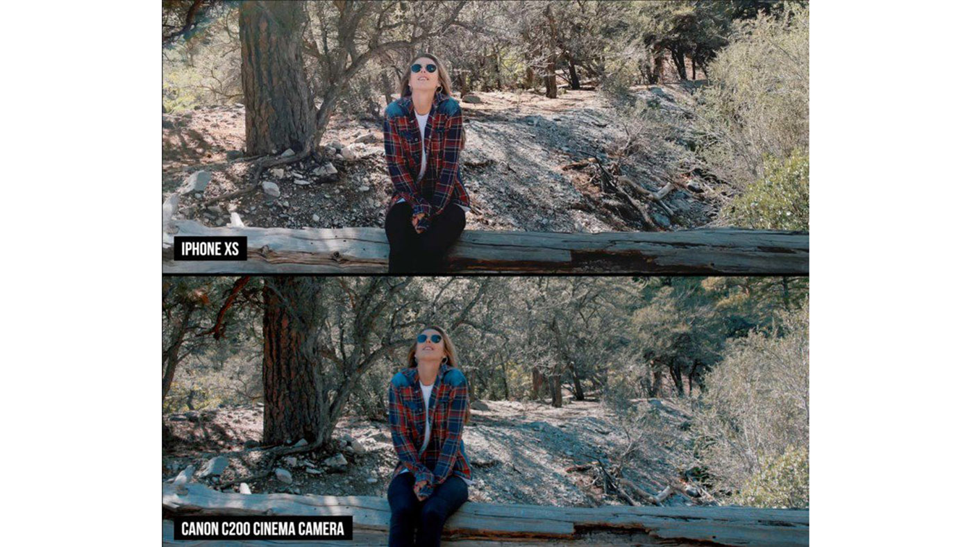 iPhone XS and Canon C200 shot comparison