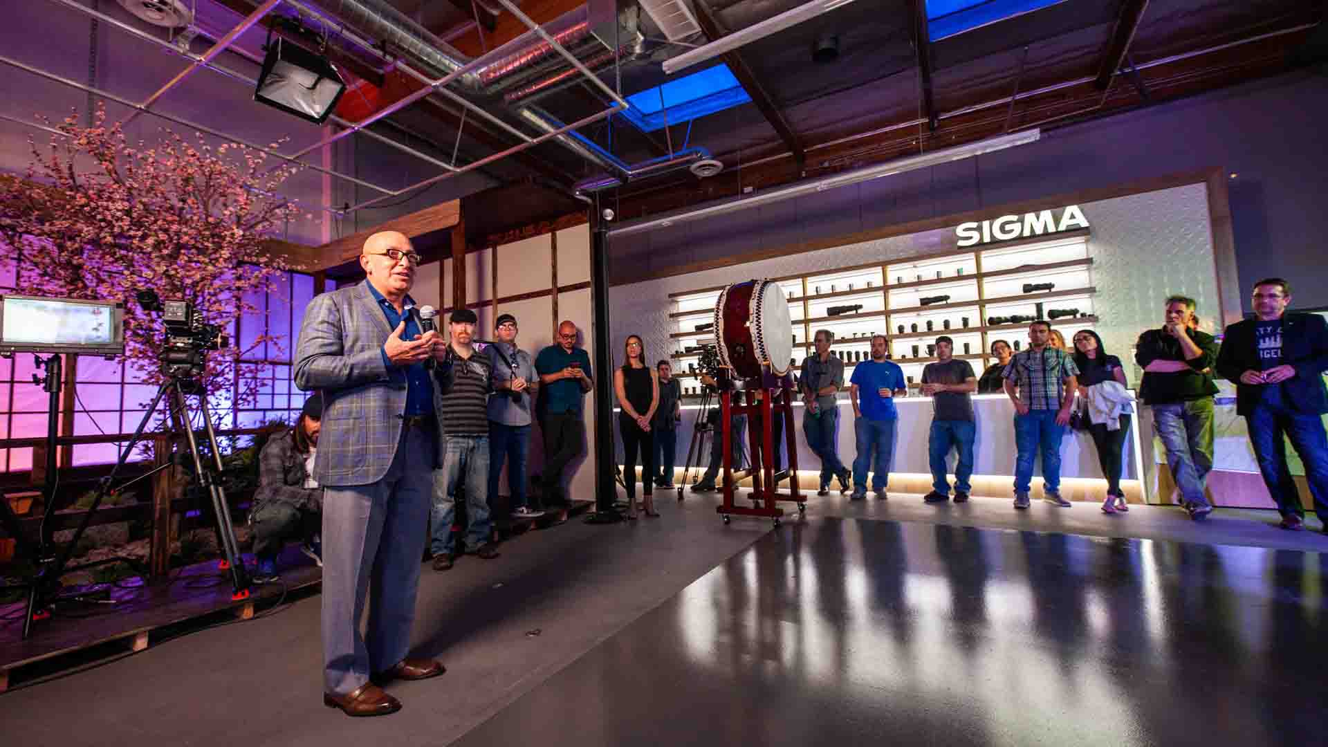 Sigma executive giving a presentation