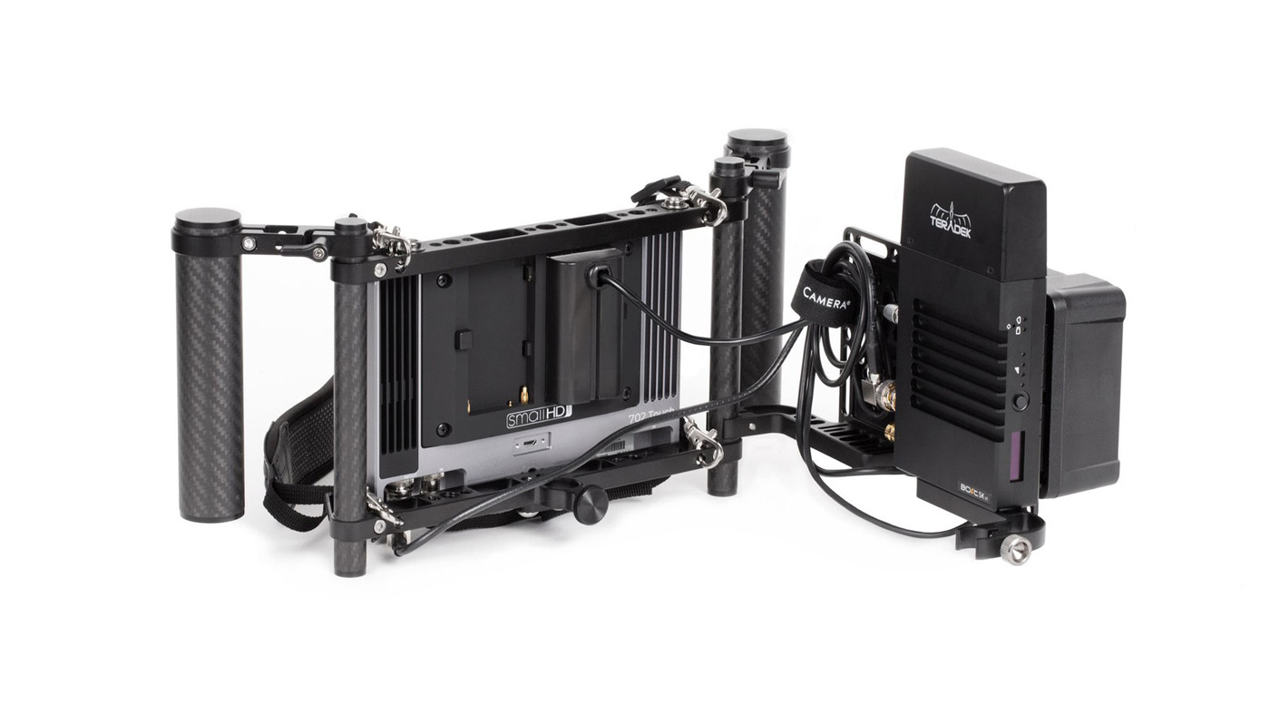 Wooden Camera's Director's Monitor Cage v3 can support any monitor under 9 inches