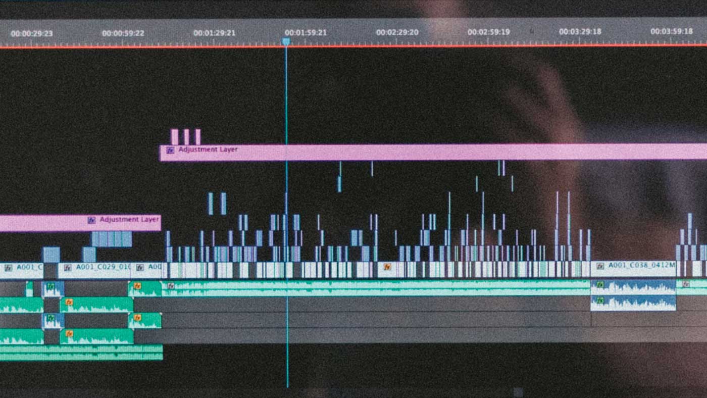 An editing timeline