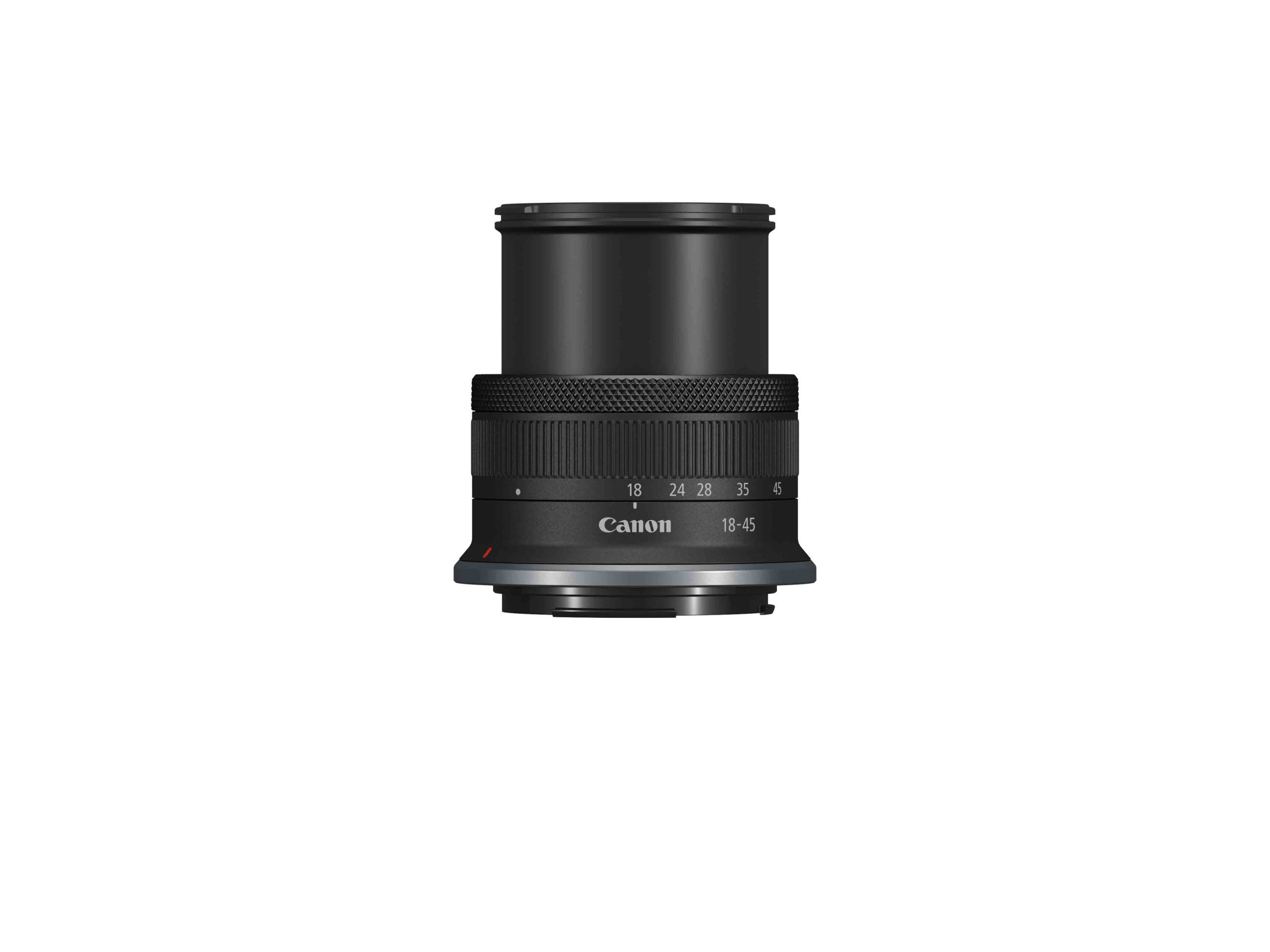 RF-S18-45mm F4.5-6.3 IS STM lens, extended