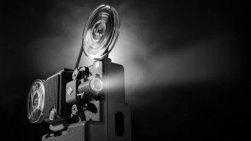 Projector showing fIlm history