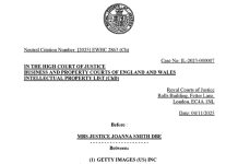 Court ruling for Getty Images vs Stability AI