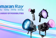 amaran Ray series lights: 60c, 120c, 360c, 660c