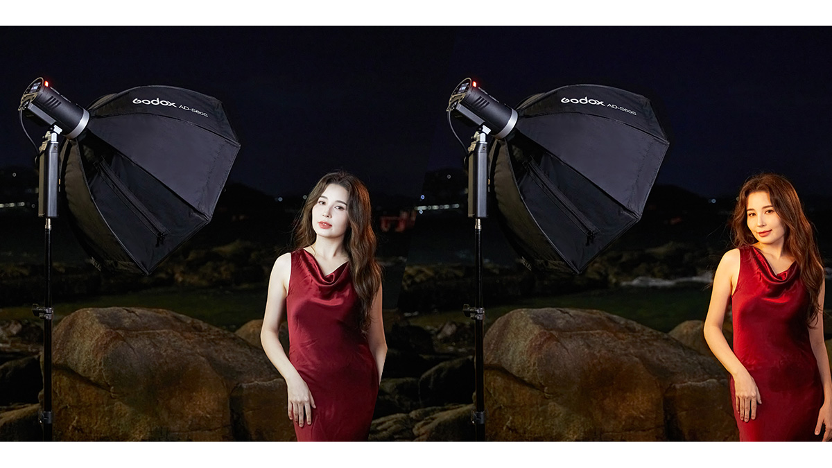 Godox AD300 Pro II all-in-one outdoor flash bi-color modeling lamp