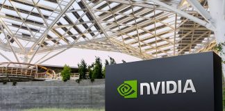 NVIDIA building with logo