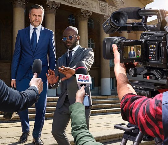 Blackmagic Design URSA Broadcast G2 being used for news recording