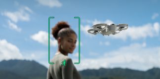 DJI Neo tracking a person