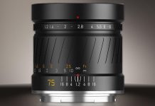 SG-image 75mm f1.2 prime lens