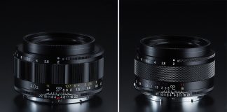 Nikon Z mount and Sony E mount Cosina Voigtländer Septon 40mm F2 prime lenses