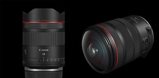 Canon RF 7-14mm F2.8-3.5 L Fisheye STM zoom lens and RF 14mm F1.4 L VCM prime lens