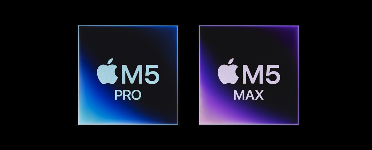 M5 Pro and M5 Max logos