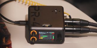 Deity Microphones PR-4 set up on a table