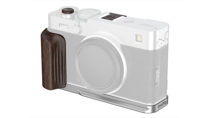 SmallRig's new X-E5 baseplate adds wood-grain warmth to Fujifilm's
