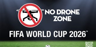 FAA FIFA World Cup 2026 No Drone Zone poster