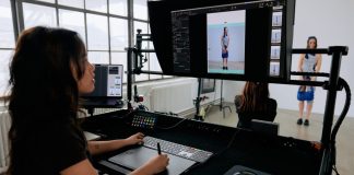 Capture One being used in a photography studio