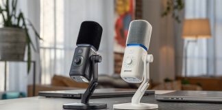 amaran Mics in charcoal and white colorways