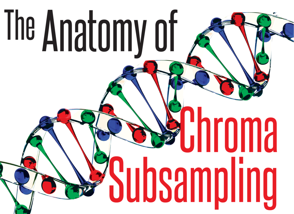 DNA Strip showing video’s primary colors of Red, Green and Blue at keypoints.