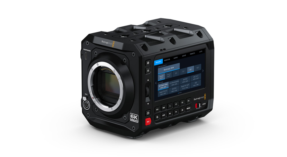 Blackmagic PYXIS 6K without a lens
